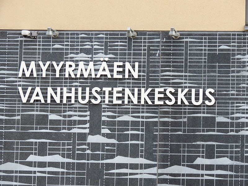 Graphic Concrete Myyrmäki Nursing Center
