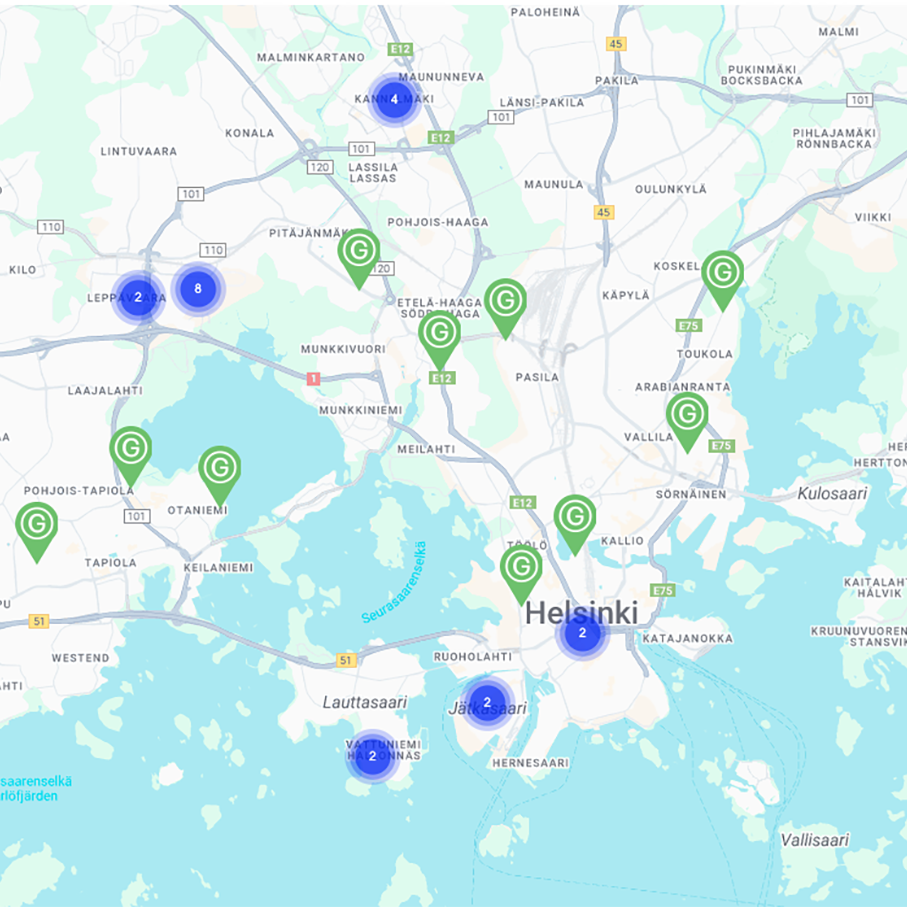 Ubicaciones del proyecto
