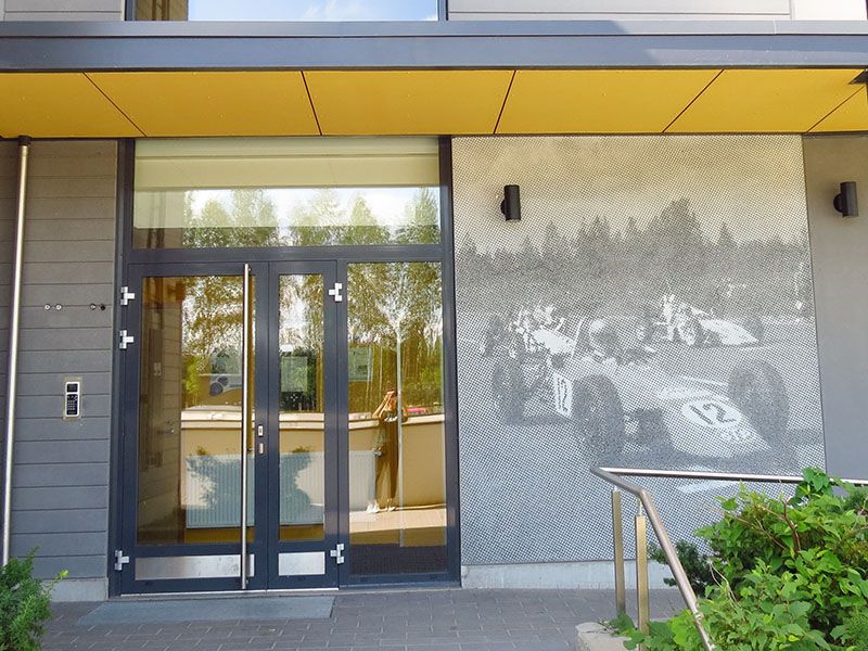 Graphic Concrete Keimolanmäki Residential Building