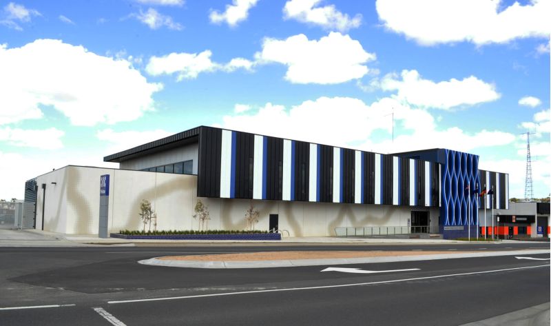 Graphic concrete Waurn police station
