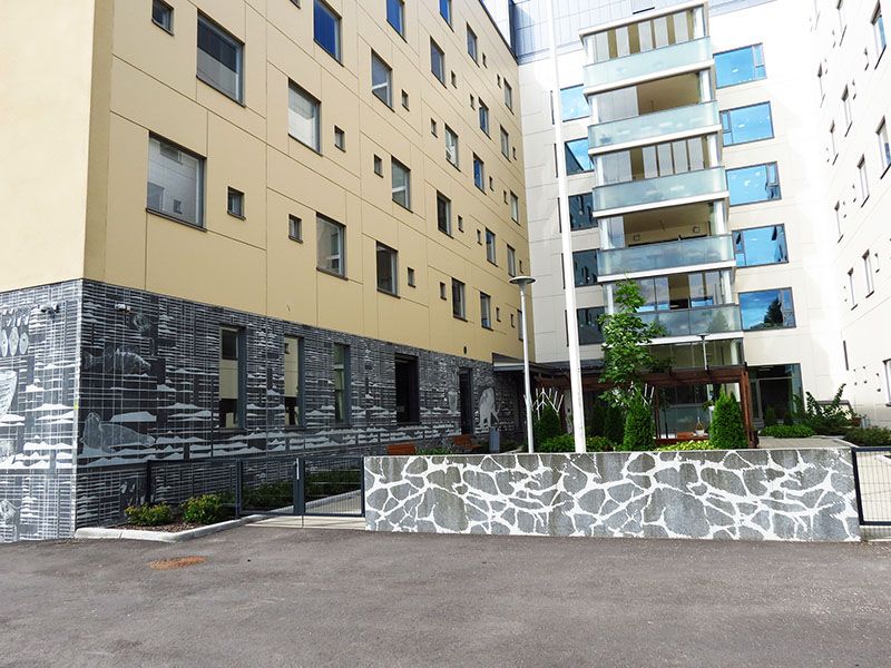 Graphic Concrete Myyrmäki Nursing Center