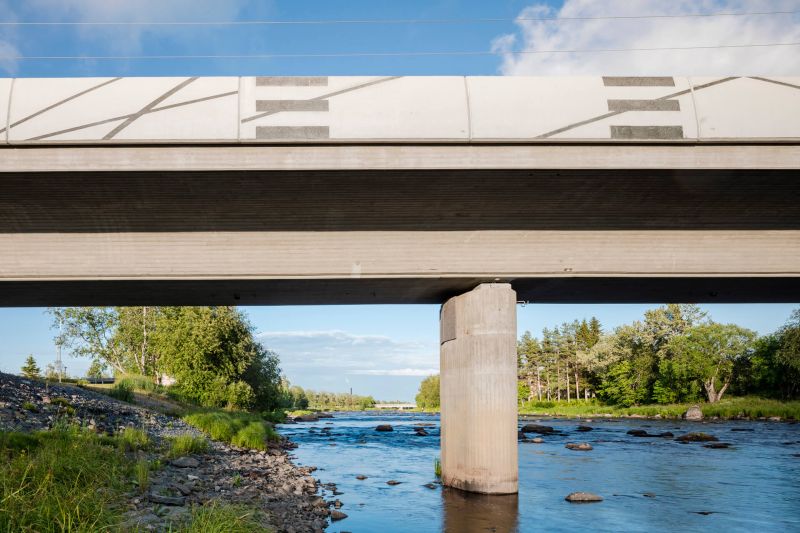 Graphic Concrete Pyhäjoki Railway Bridge