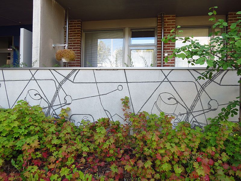 Graphic Concrete Kivistö Koneisto Residential Building